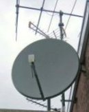 Satellite dish for news & sport